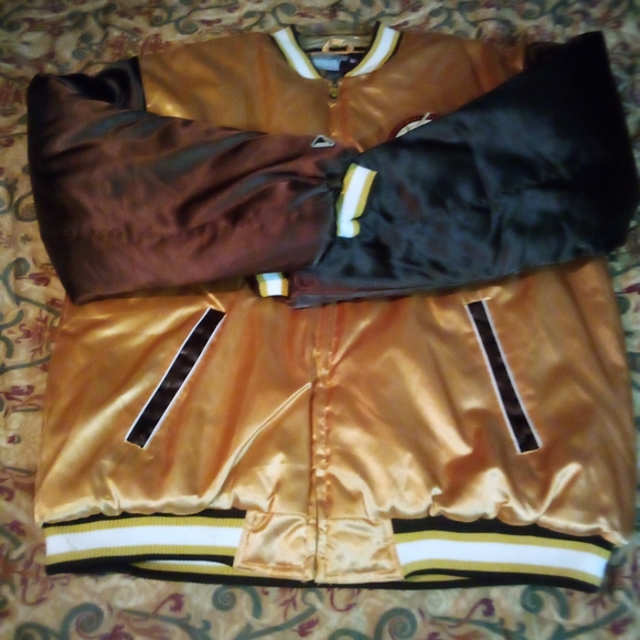 Veezo New York O3 International Players Club Satin Jacket Men's XL Gold NWT - Picture 3 of 15